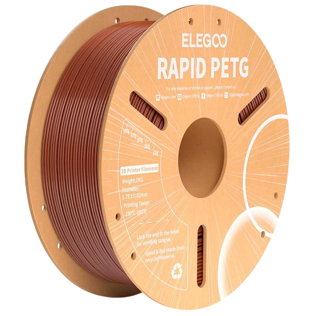 ELEGOO Rapid PETG Marrón para Impresoras 3D FDM - Filamento 1.75mm Bobina de 1kg Hover Image
