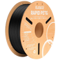 ELEGOO Rapid PETG Negro para Impresoras 3D FDM - Filamento 1.75mm Bobina de 1kg