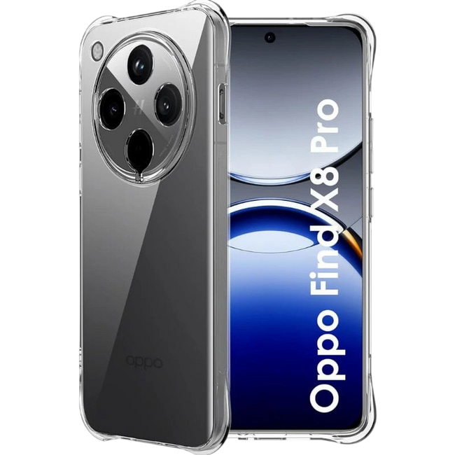 Funda Antigolpes Premium para Oppo Find X8 Pro 5G Acrílico Anti-Amarillo Transparente Hover Image