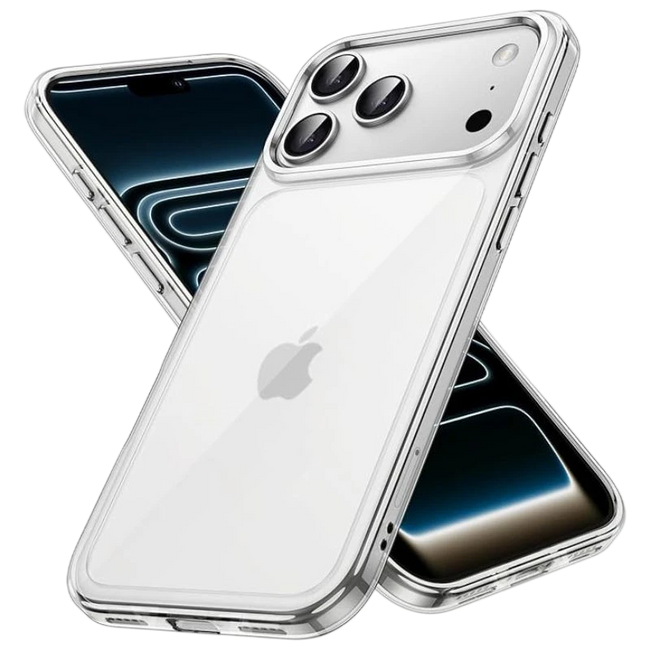 Funda Antigolpes Premium para iPhone 17 Pro Acrílico Anti-Amarillo Transparente Hover Image