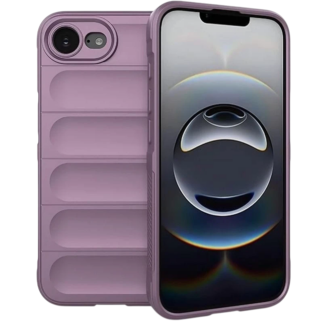 Funda de silicona Wave iPhone 17e/16e Lavanda Hover Image