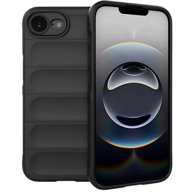Funda de silicona Wave iPhone 17e/16e Negro