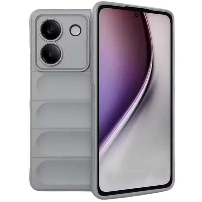 Funda de silicona Wave Xiaomi Poco M7 Pro Gris Claro Hover Image