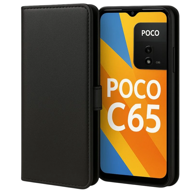 Funda libro 360 Protection Xiaomi Poco C85 Negro Hover Image
