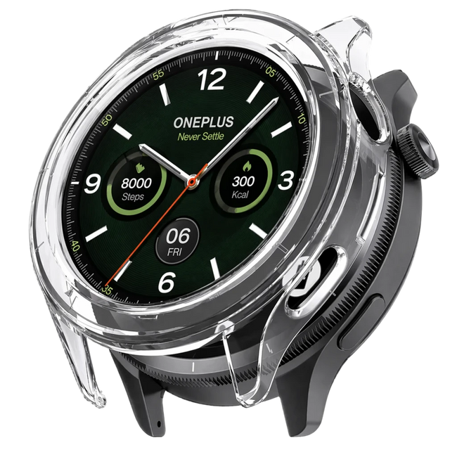 Funda PC + Cristal Templado Oneplus Watch 4 Transparente Hover Image