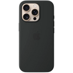 Funda de silicona con Magsafe para iPhone 16 Pro, Negro