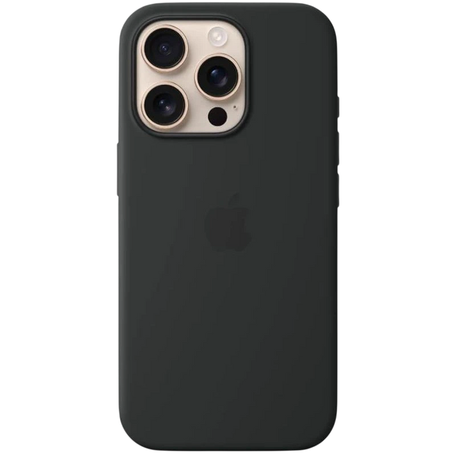 Funda de silicona con Magsafe para iPhone 16 Pro, Negro Hover Image
