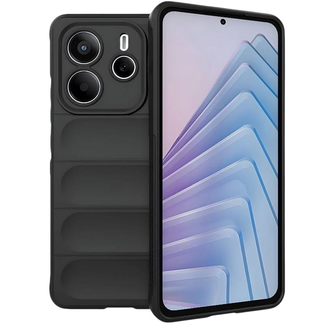 Funda de silicona Wave Redmi Note 14 5G Negro Hover Image