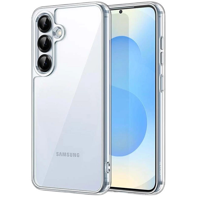 Funda Antigolpes Premium para Samsung Galaxy S25+ 5G Acrílico Anti-Amarillo Transparente Hover Image