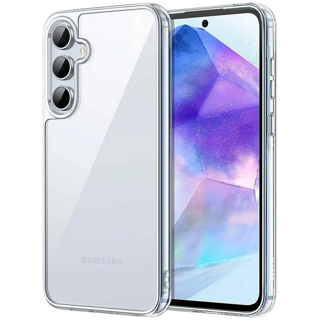 Funda Antigolpes Premium para Samsung Galaxy A55 5G Acrílico Anti-Amarillo Transparente Hover Image