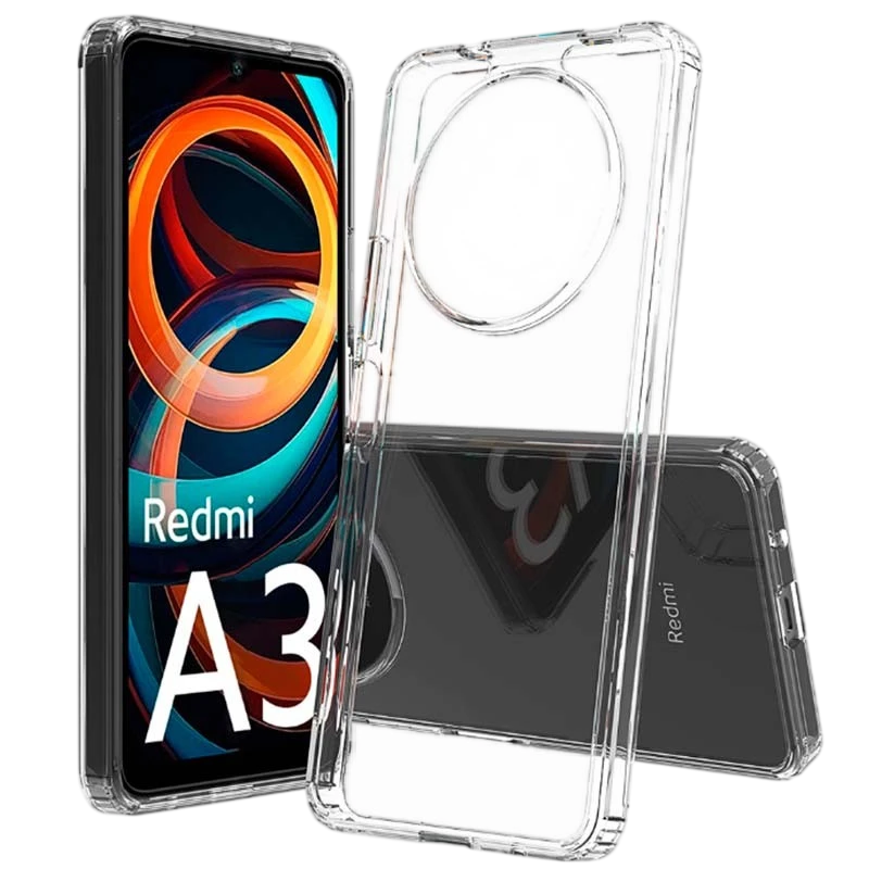 Funda Antigolpes Premium para Xiaomi Redmi A3 / Poco C61 Acrílico Anti-Amarillo Transparente
