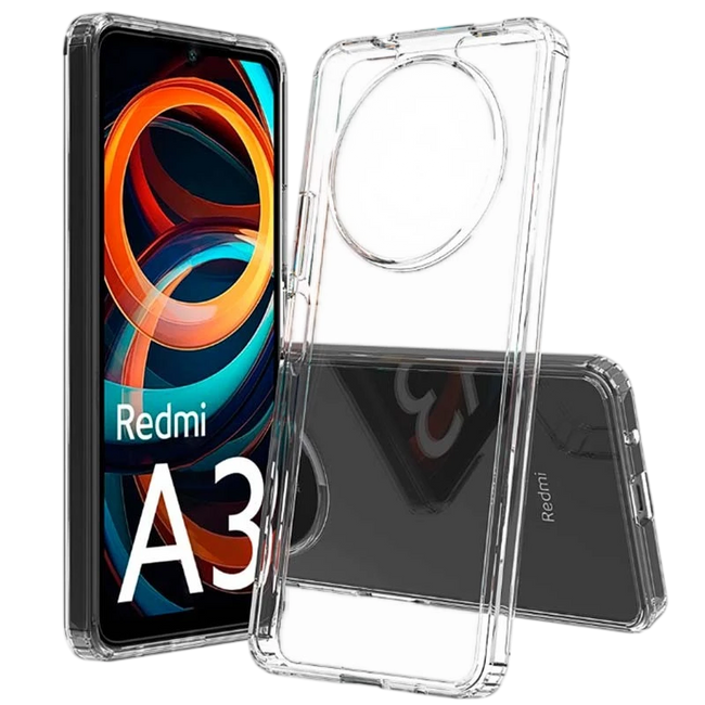 Funda Antigolpes Premium para Xiaomi Redmi A3 / Poco C61 Acrílico Anti-Amarillo Transparente Hover Image