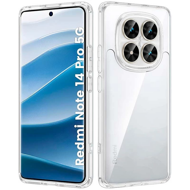 Funda Antigolpes Premium para Xiaomi Redmi Note 14 Pro 5G / Poco X7 5G Acrílico Anti-Amarillo Transparente Hover Image
