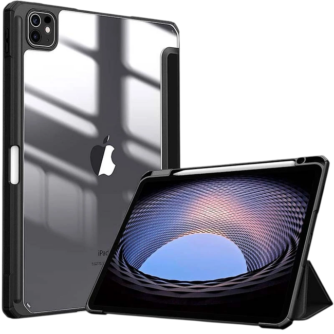 Funda Crystal Apple iPad Pro 2024 13 Compatible Negro Hover Image