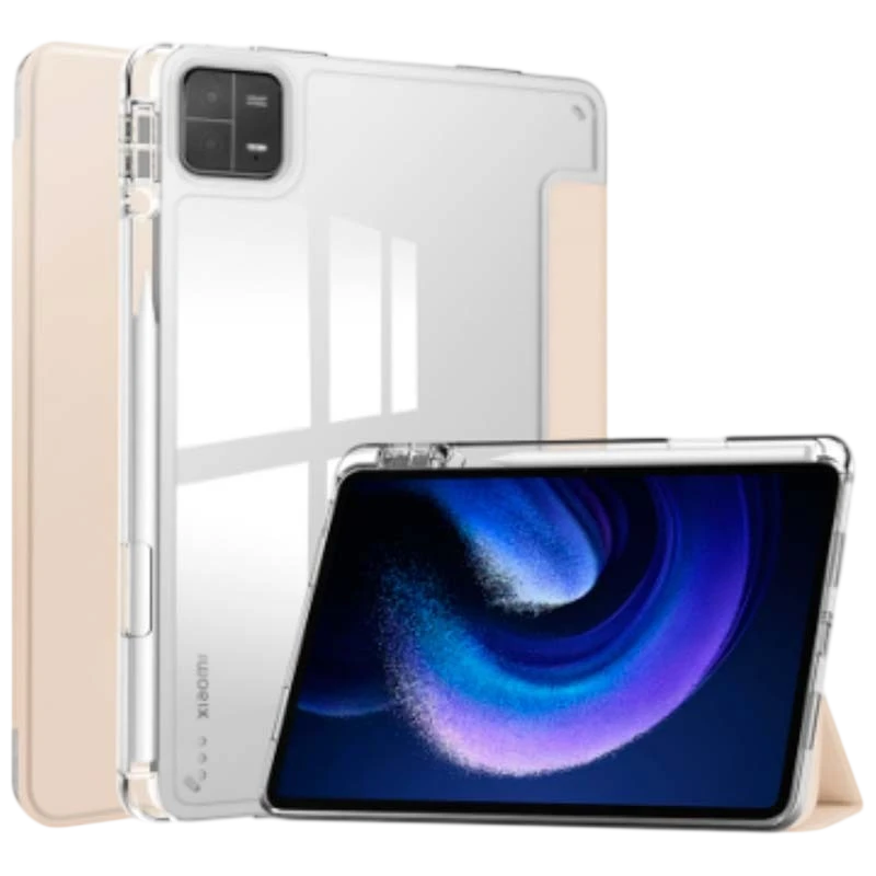 Funda Crystal Xiaomi Pad 6 Compatible Dorado