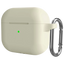 Funda de silicona con Mosquetón para Apple AirPods 3 Gen Blanco