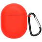 Funda de silicona con Mosquetón para Xiaomi Redmi Buds 3 Pro / POCO Buds Pro Rojo
