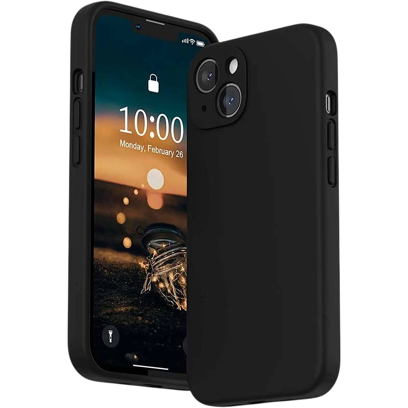 Funda iPhone 13 Square Liquid Premium Negro