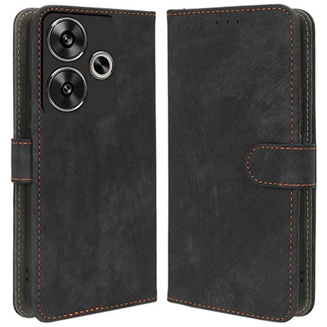 Funda libro 360 Protection Xiaomi Redmi 13 / Poco M6 4G Negro Hover Image