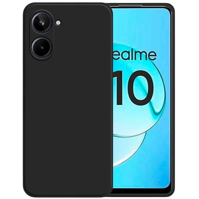 Funda Realme 10 Square Liquid Premium Negro Hover Image