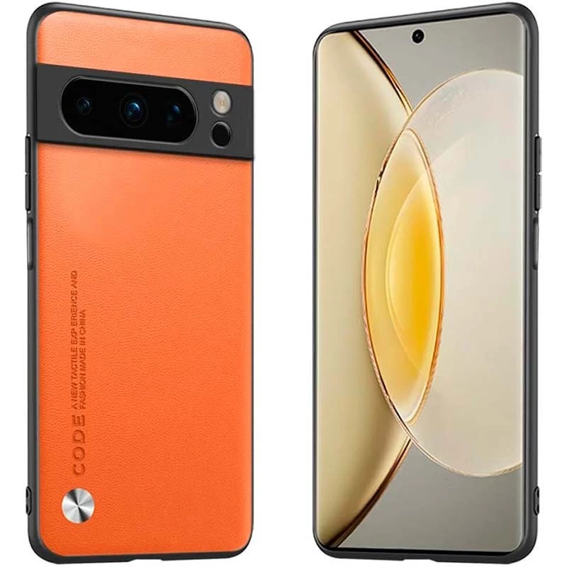 Funda de polipiel Google Pixel 8 Pro Luxury Naranja