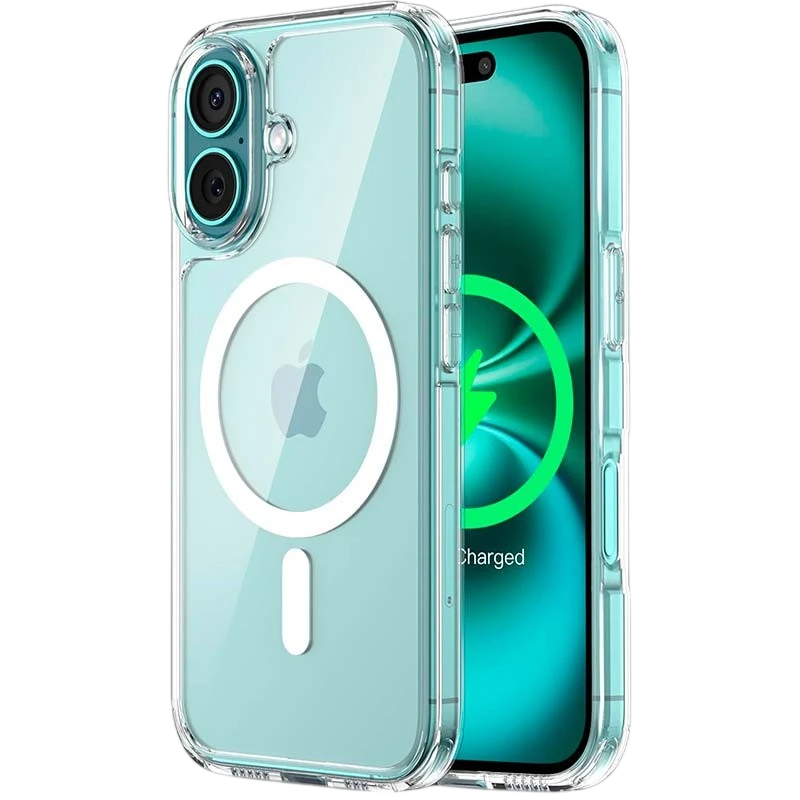 Funda Magsafe Compatible para iPhone 16 Plus 6.7 Transparente