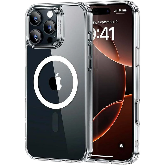Funda Magsafe Compatible para iPhone 16 Pro 6.3 Transparente Hover Image