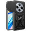 Funda Armadura Militar para Xiaomi Redmi 14C / Poco C75 con Protección de Cámara, Soporte Metálico y Anillo Negro