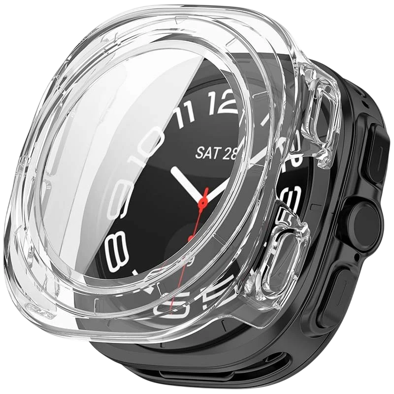 Funda PC + Cristal Templado Samsung Galaxy Watch Ultra 47mm Transparente