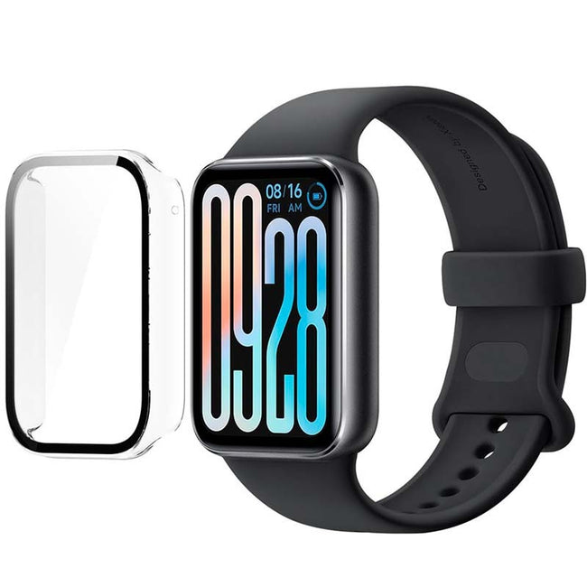 Funda protectora PC + Cristal Templado para Xiaomi Smart Band 9 Pro Transparente Hover Image