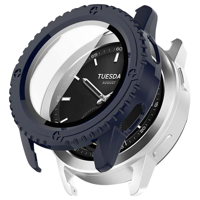 Funda PC + Cristal Templado Xiaomi Watch S3 Azul Oscuro Hover Image