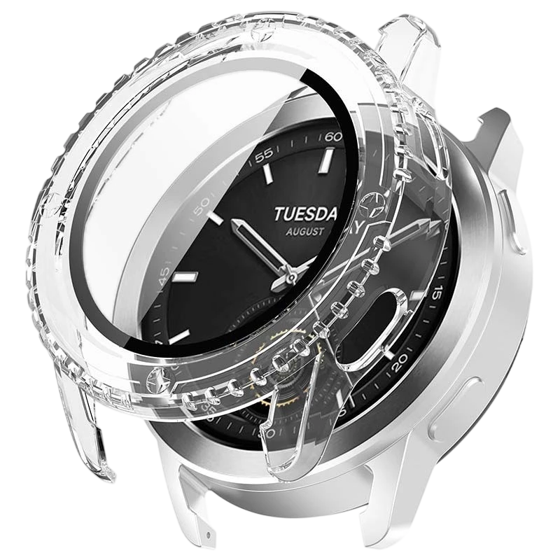 Funda PC + Cristal Templado Xiaomi Watch S3 Transparente