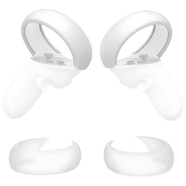 Funda protectora para mandos Kiwi Design Q26-2.1 para Meta Quest 2 Blanco Hover Image