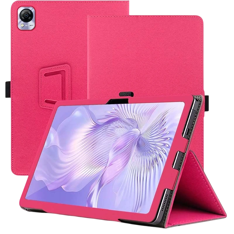 Funda Inteligente de PU Blackview MEGA 1 con Soporte Rosa