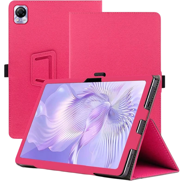 Funda Inteligente de PU Blackview MEGA 1 con Soporte Rosa Hover Image