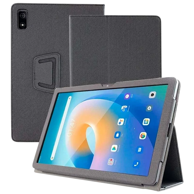 Funda Inteligente de PU Blackview Tab 9 con Soporte Negro Hover Image