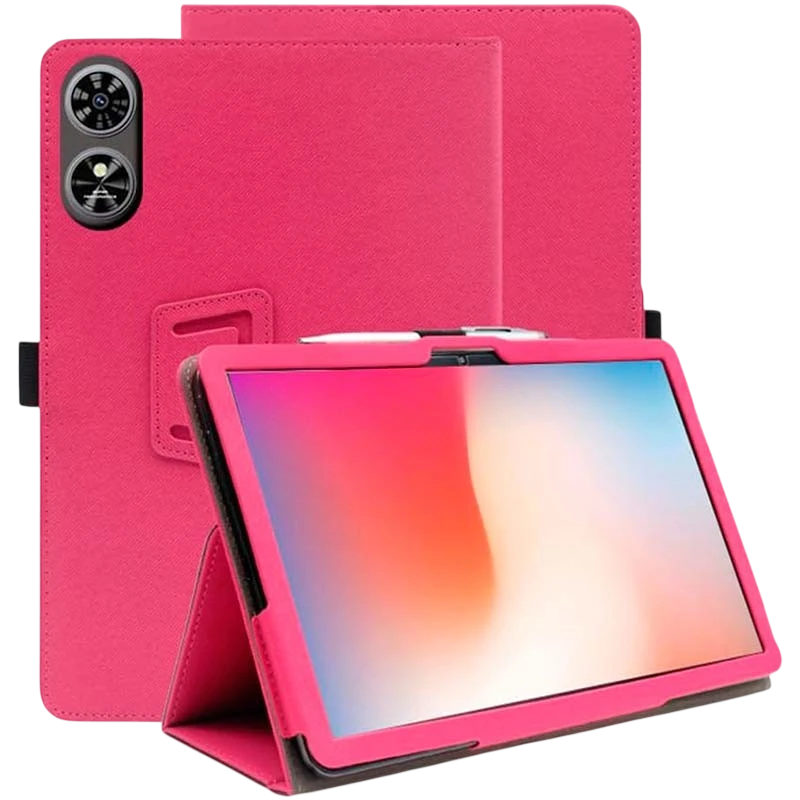 Funda Inteligente de PU Oukitel OT6 / OT6 Kids con Soporte Rosa