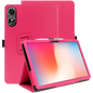 Funda Inteligente de PU Oukitel OT6 / OT6 Kids con Soporte Rosa