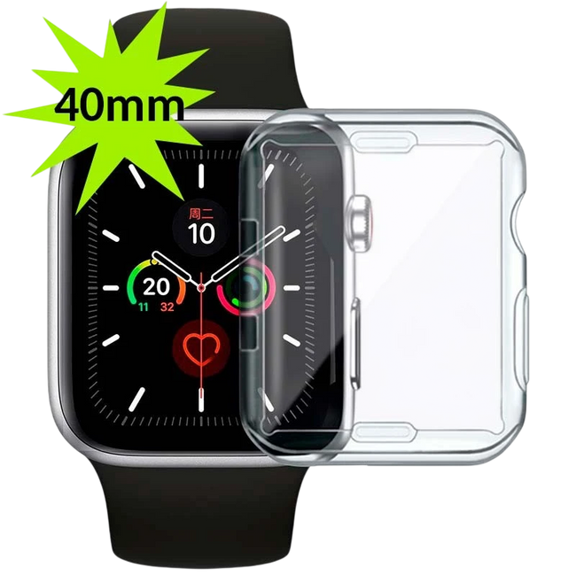 Funda de silicona Apple Watch 40mm - Compatible con Apple Watch 4/5/6/SE Hover Image