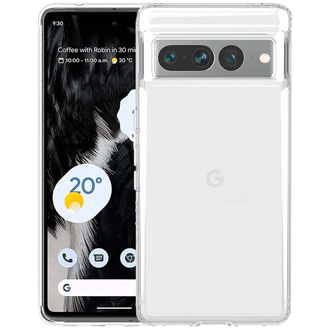 Funda de silicona Google Pixel 7 Pro 5G 5G Transparente Hover Image