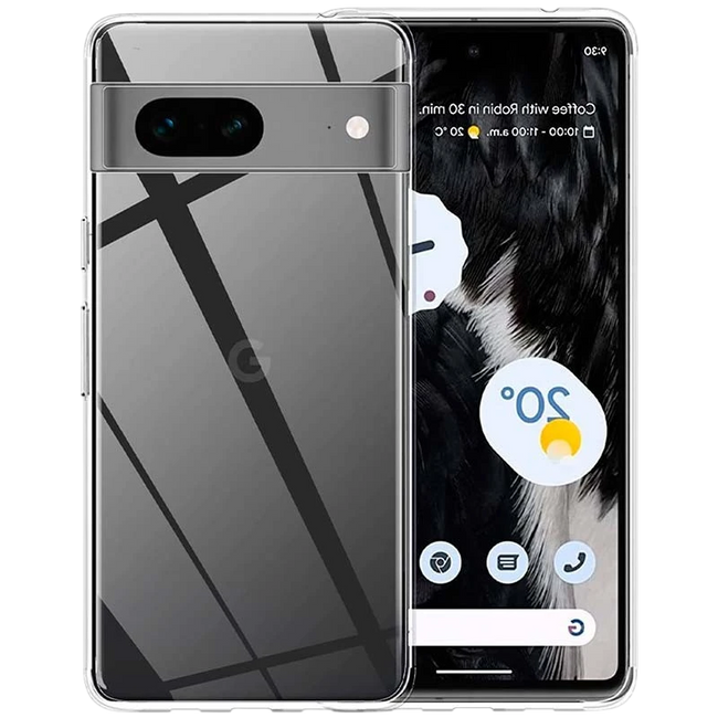 Funda de silicona Google Pixel 7 5G Transparente Hover Image