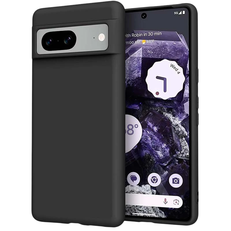 Funda de silicona Google Pixel 8 Negro