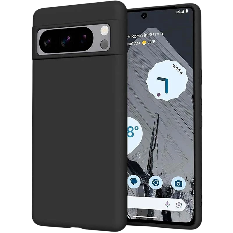 Funda de silicona Google Pixel 8 Pro Negro