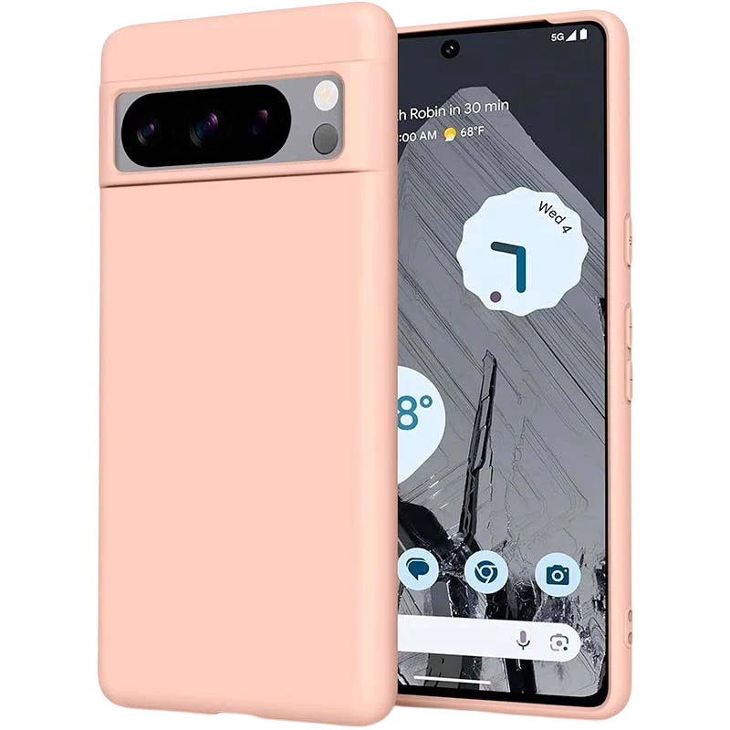 Funda de silicona Google Pixel 8 Pro Rosa