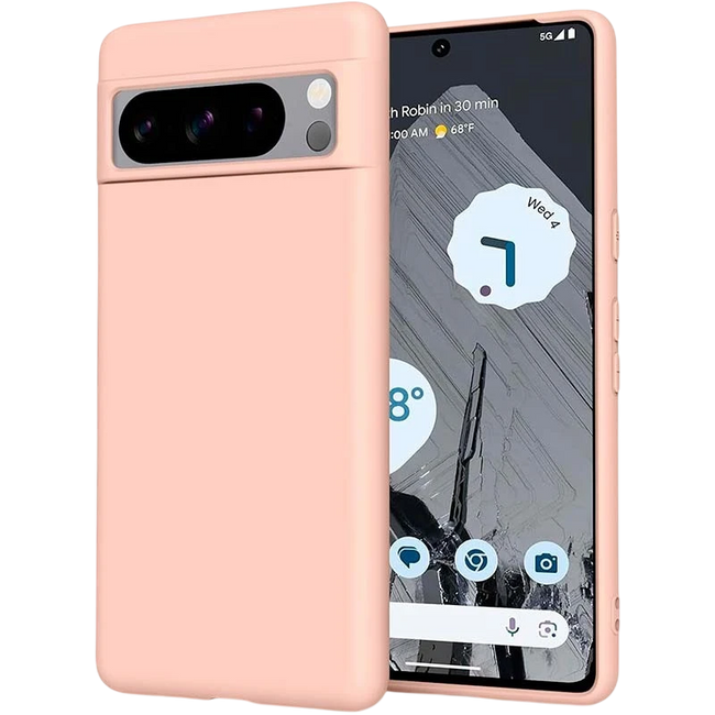 Funda de silicona Google Pixel 8 Pro Rosa Hover Image