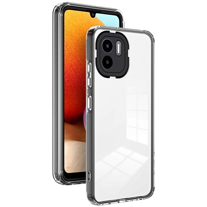 Funda de silicona Xiaomi Redmi A1 / Redmi A2 con Bumper Negro