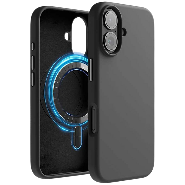 Funda Suave Magsafe Compatible iPhone 16 6.1" Negro Hover Image