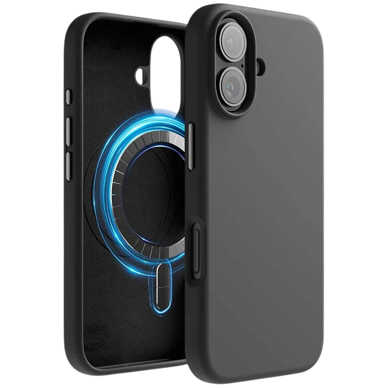 Funda Suave Magsafe Compatible iPhone 16 6.1" Negro
