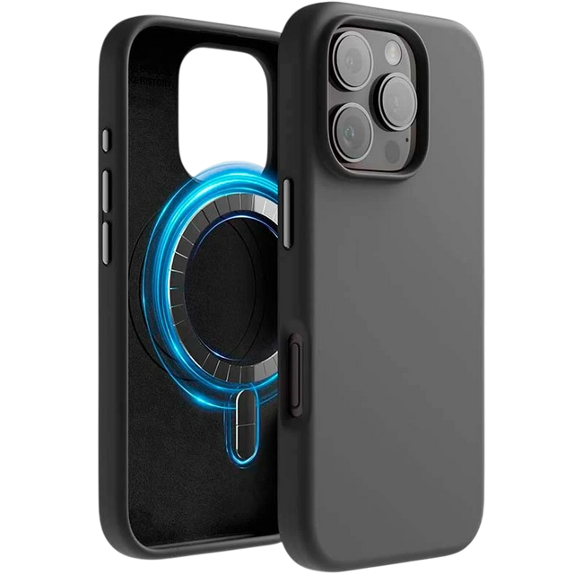 Funda Suave Magsafe Compatible iPhone 16 Pro Max Negro Hover Image