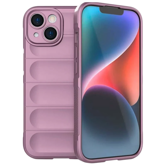 Funda de silicona Wave iPhone 15 Lavanda Hover Image